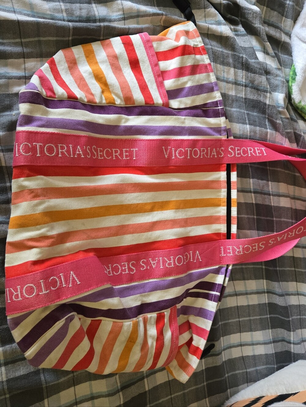 2023 Victoria's Secret Striped Tote Bag